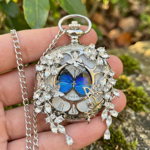 Timeless ButterFly Pocket Watch